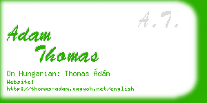 adam thomas business card
