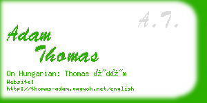 adam thomas business card